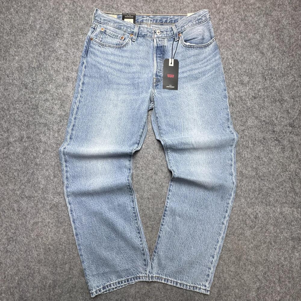 Levi's 501 '90s Jeans Mens 31x30 Blue Light Wash Straight Leg Lightweight Denim